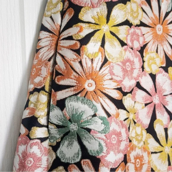 Banana Republic Brocade Iridescent multicolor Floral Dress with Pockets - Picture 14 of 17